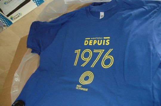 T-shirt sérigraphie Montréal 1976